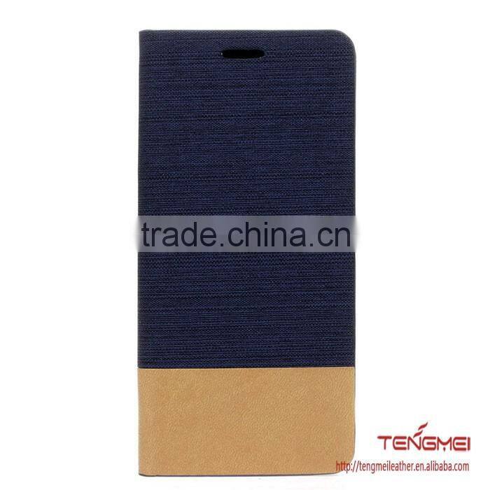 PU+canvas case for galaxy S7 edge holder for samsung galaxy s7 edge case