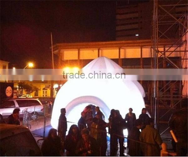 High quality inflatable dome tent with led lights for promotion