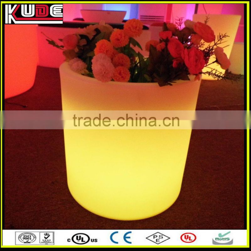 rechargeable battery LED plastic light pots in good price