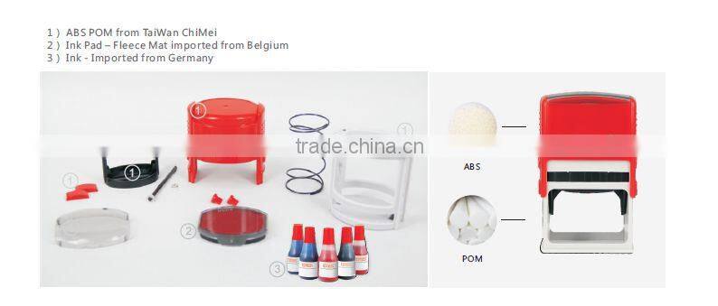 50x30 mm Custom Plastic Date Stamps, Date Time Stamp, Auto Date Stamp with Text