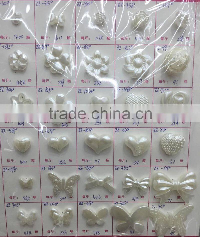 fancy ivory color small size drop star bear flower shape hair band accessories pearl