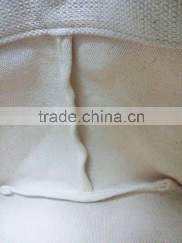 Natural stripe canvas beach tote bag gold supplier
