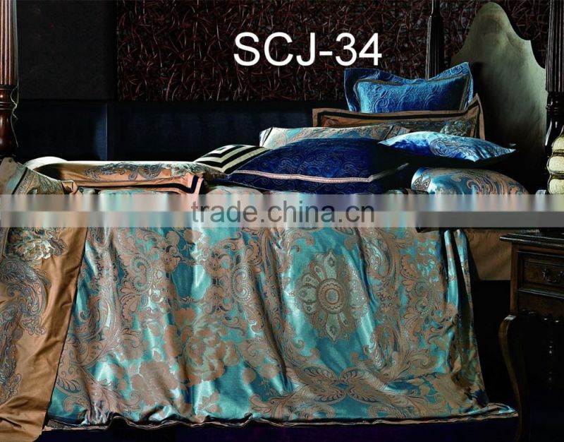 popular luxury jacquard embroidery bedding set