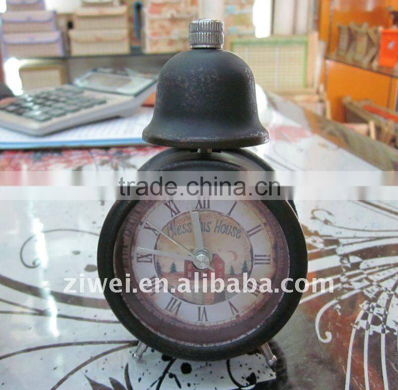 Decorative desk alarm clock