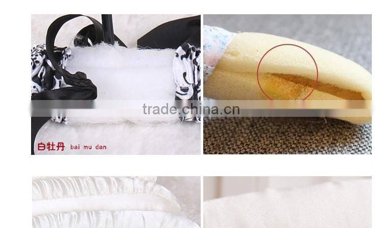 Satin padded hanger child clothes with bowknot