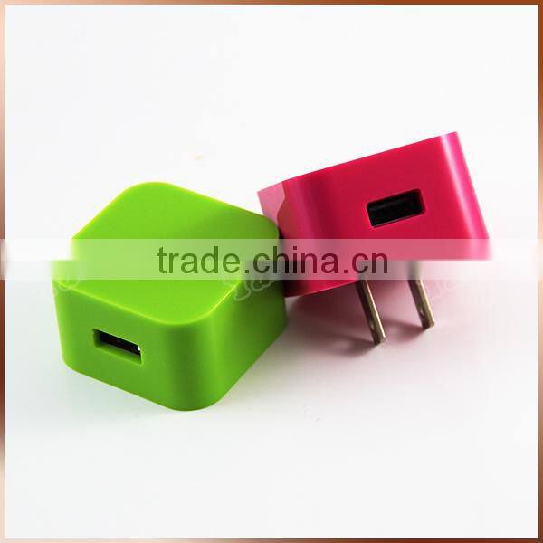 5V 2.1A Output Single Port Foldable USB Adaptor For Samsung Charger