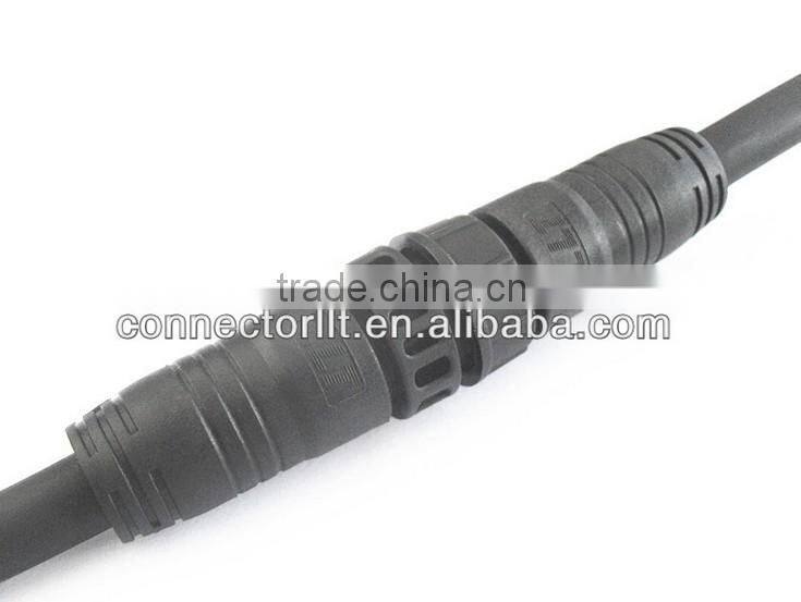led light components electrical waterproof male female connector with cable