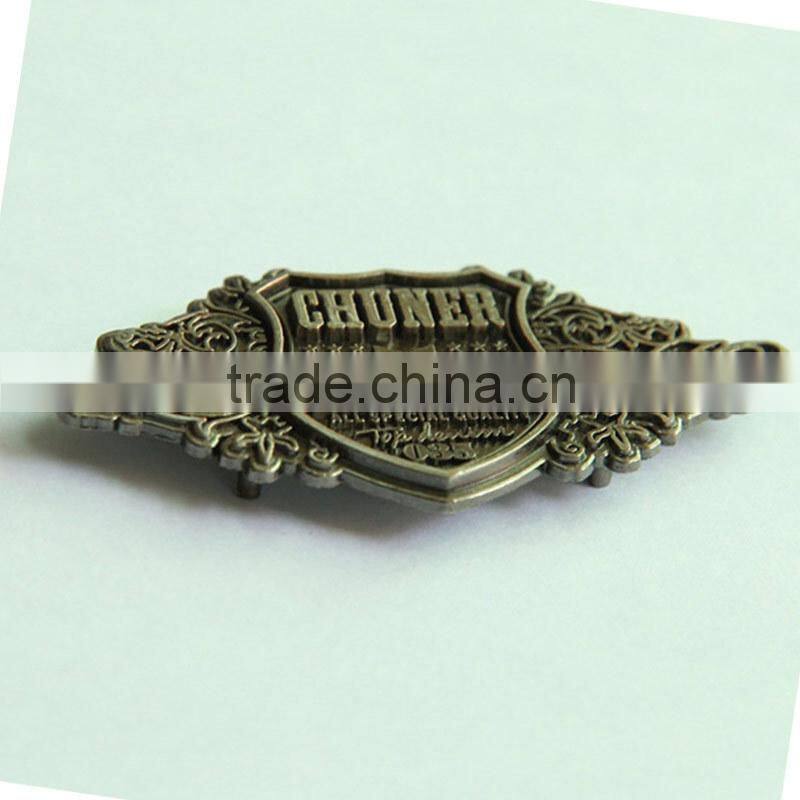 Fashion Metal Leather Label