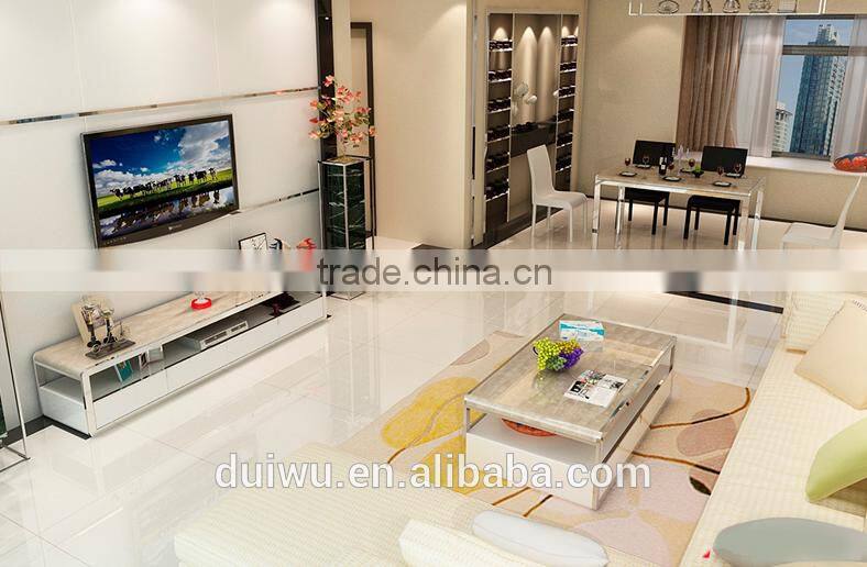 Strong enough 201 stainless steel base marble table modern furniture