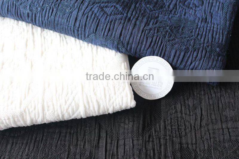 3D special jacquard fabrics for autumn and winter Polyester cotton jacquard elastic fabrics for suit