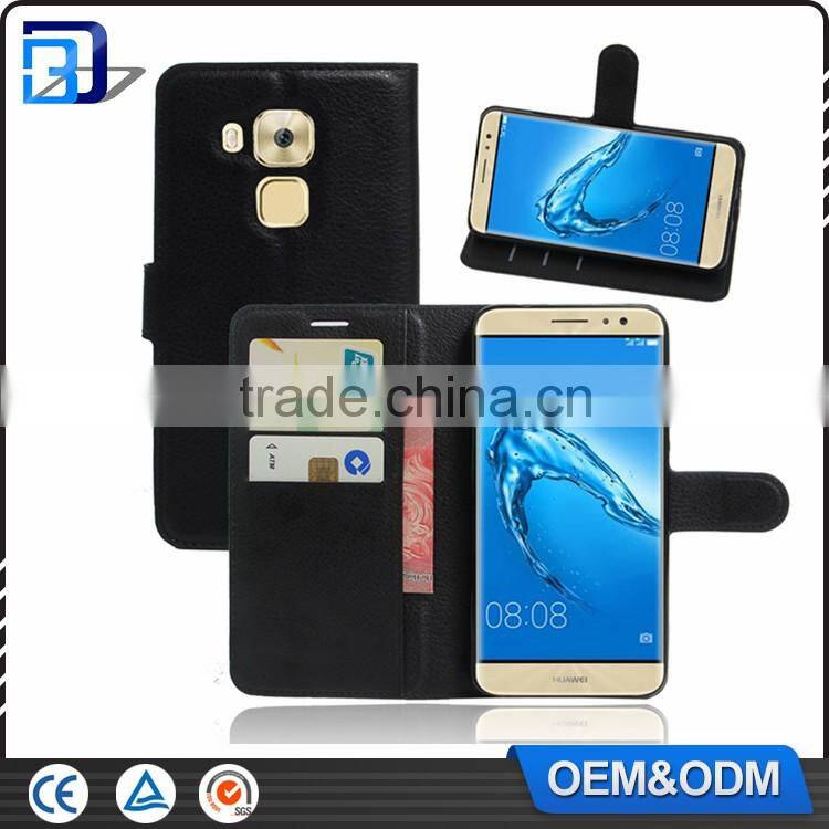 For Huawei G9 Leather Case, Litchi Skin Wallet Leather Flip Case Cover For Huawei G9 With Stand Card Slots Paypal Accept