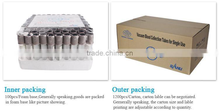 health products various style red cap blood test tube