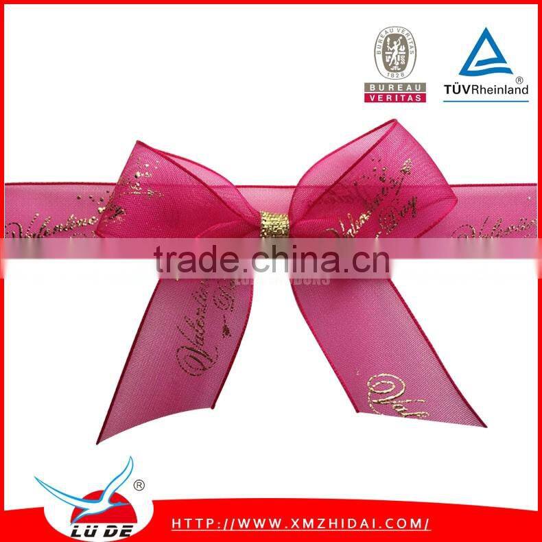 2016 Colorful Organza Ribbon/Chiffon Ribbon for decoration