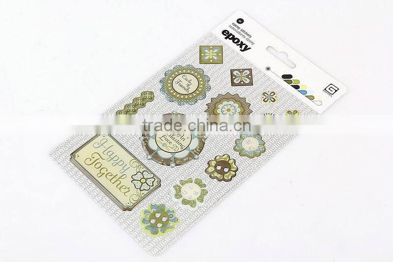 Promotional butterfly epoxy resin sticker