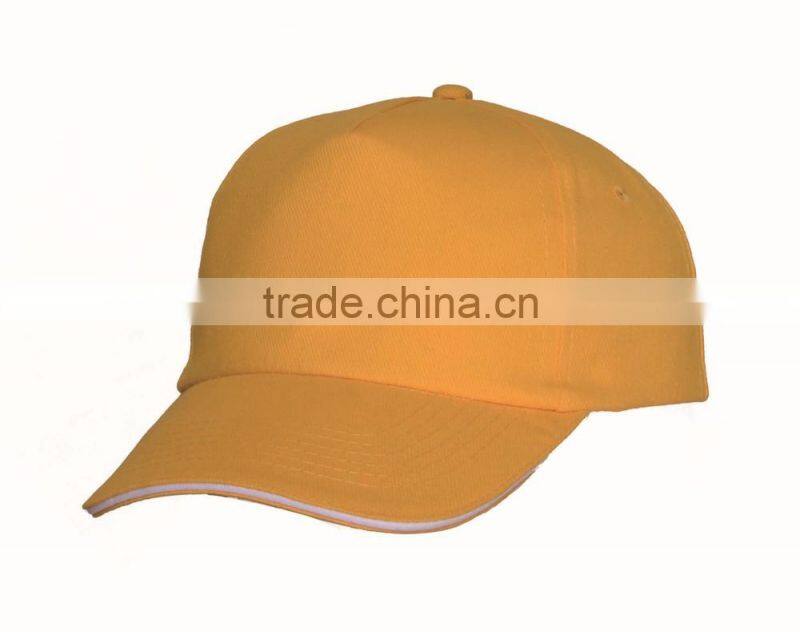100% cotton twill 5 panel baseball cap