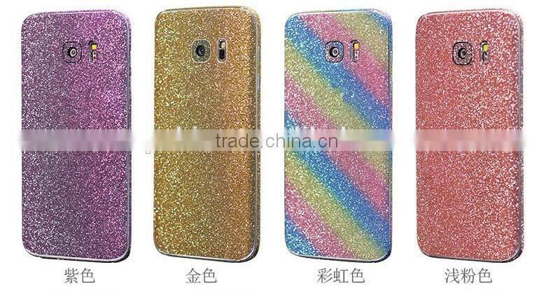 Bling bling glitter sticker cover case for samsung galaxy s7 edge, s7 edge diamonds case