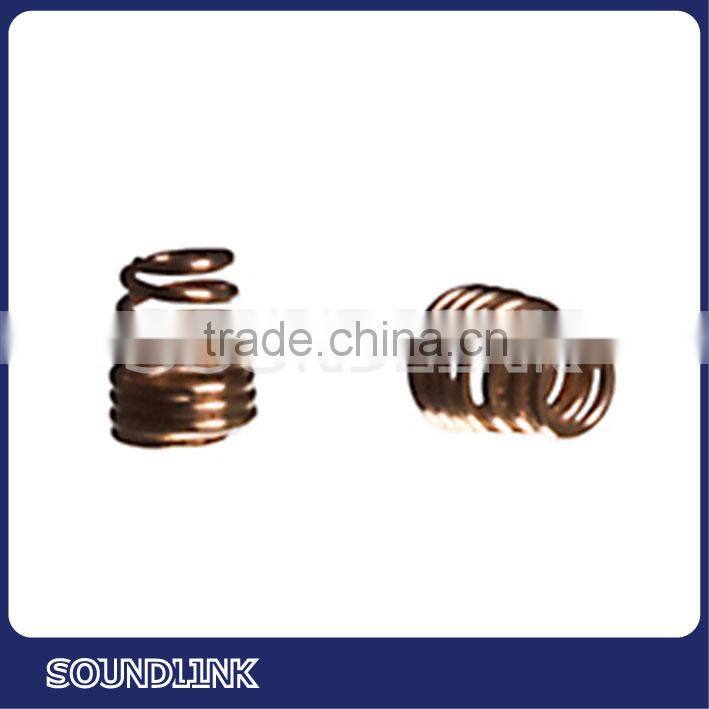 Gold Wax Springs provide excellent wax retention for cic hearing aids