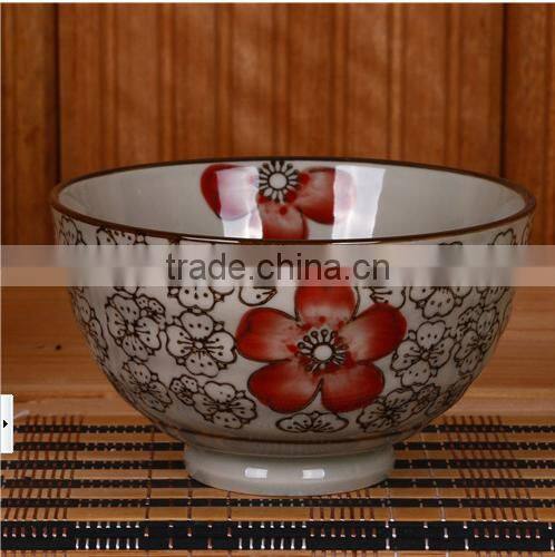 Painting Double Japanese Bowl Ceramic