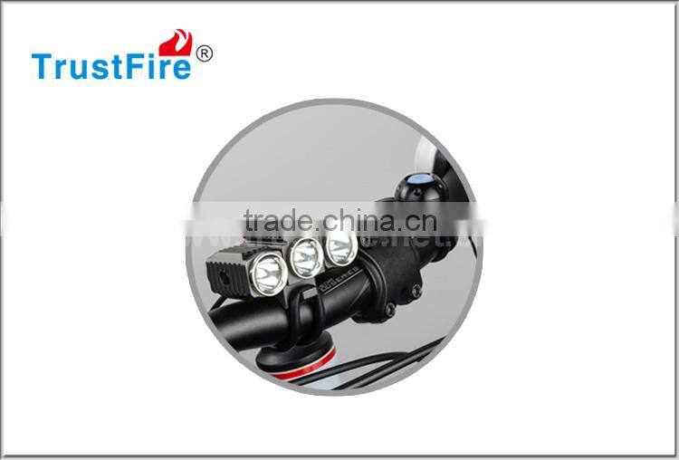 High Quality Bicycle Light TrustFire D012 bicycle light,3*leds rechargeable led torch