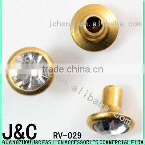 Skull head shape garment accessories/nail head/stud/crystal stud