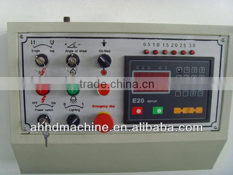 Hydraulic cnc guillotine plate shearing machine