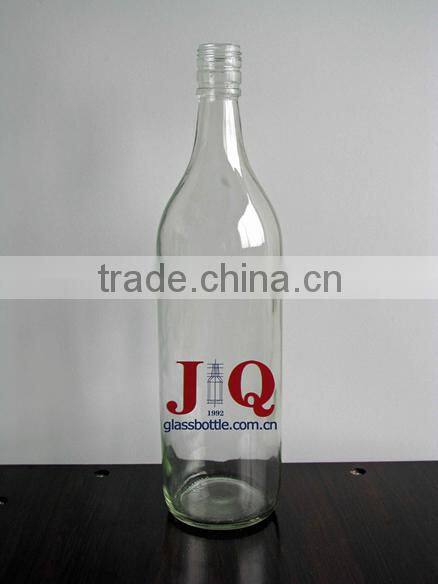 1000ml round glass wine/spirit bottle
