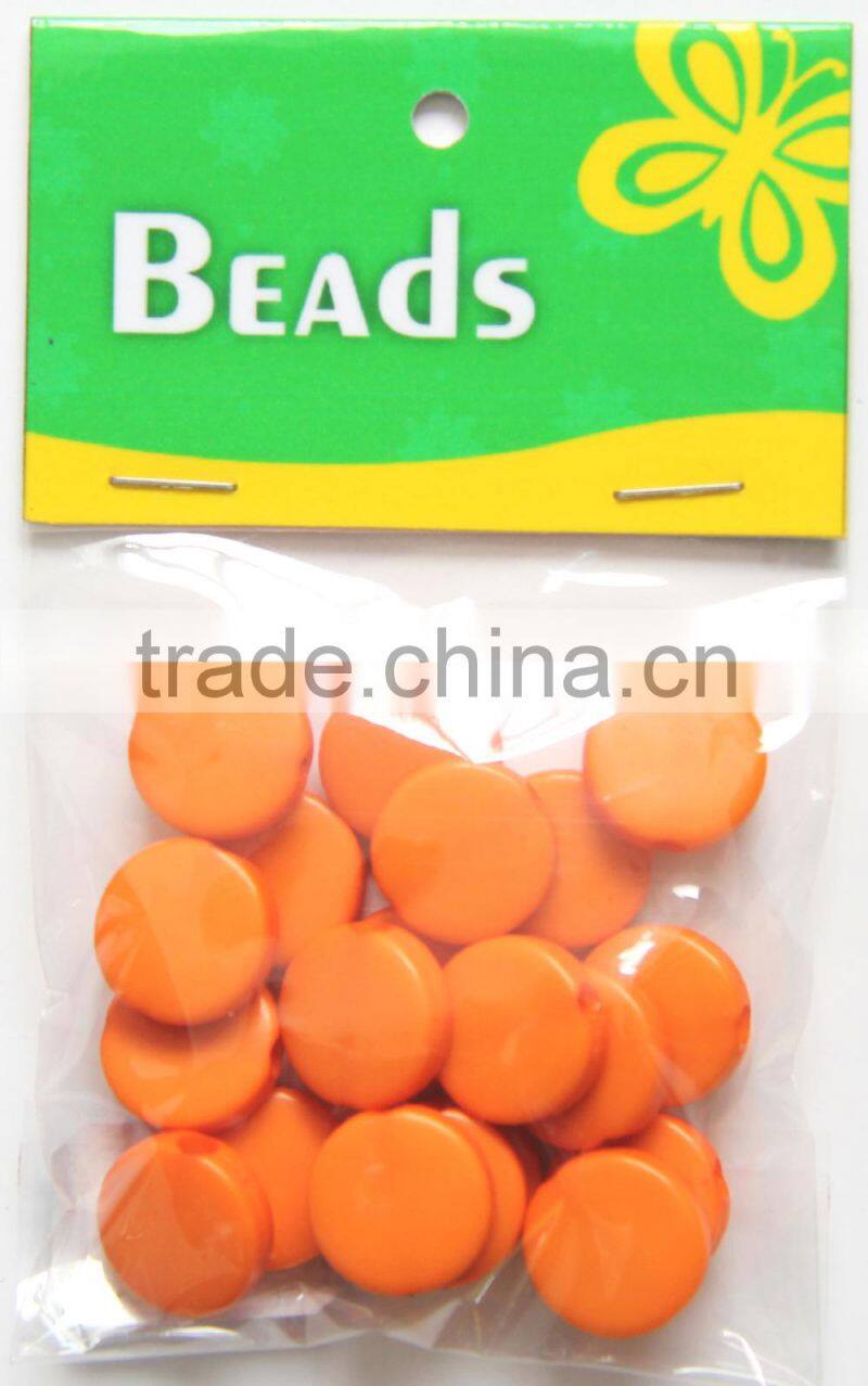 2015 New Fashion Cheap Round Orange coral Beads