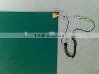 ES14101 glossy/dull black gray antistatic rubber table mat ESD table mat