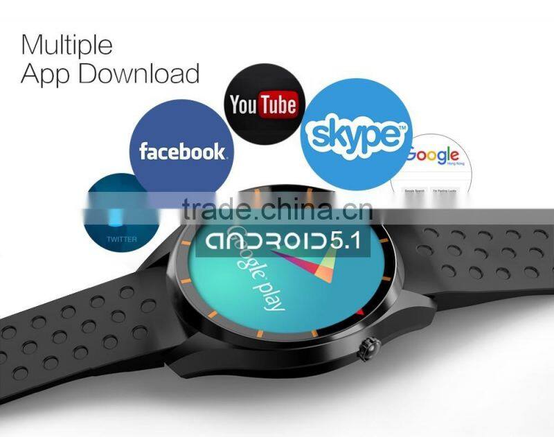 3G Heart rate monitor Pedometer G-sensor Wifi GPS smart watch