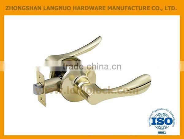 Safety handle tubular lever door lockset