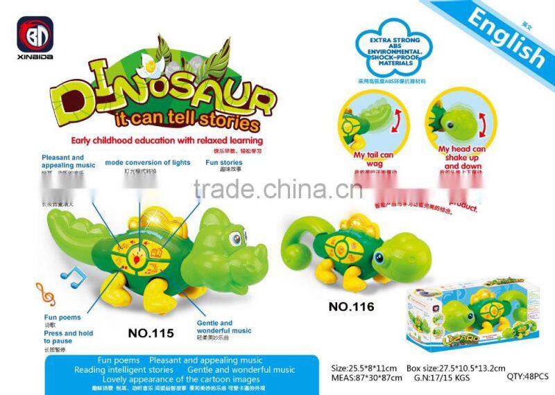kid toy plastic learning machine educational baby toys battery operated dinosaur toys