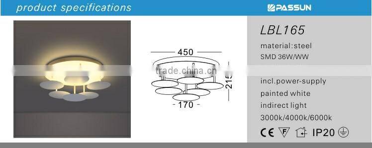 modern new design led chandelier light 36w