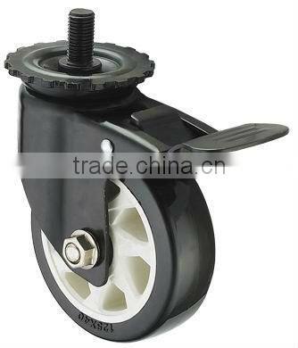 High Quality Heavy Medium Screw Rod Caster Wheel With brakes