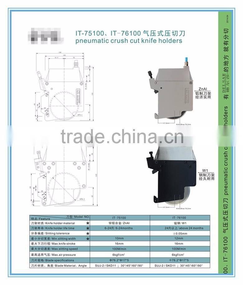 Pneumatic circular blade,Pneumatic cutting blade,Pneumatic circular knife