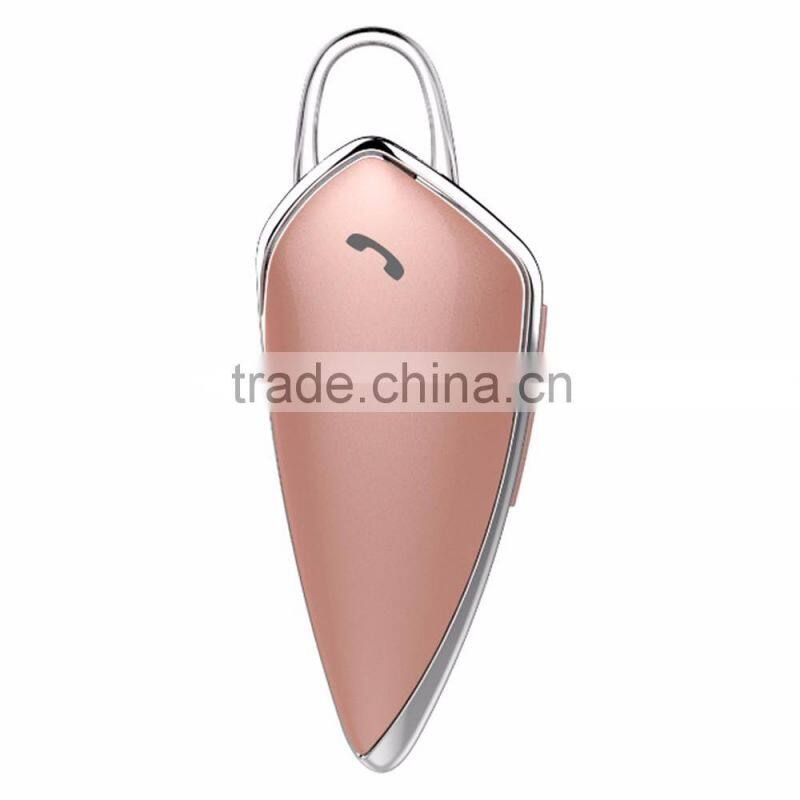 2016 China Manufacture Newest bluetooth hands free headset wireless with high quality for girls