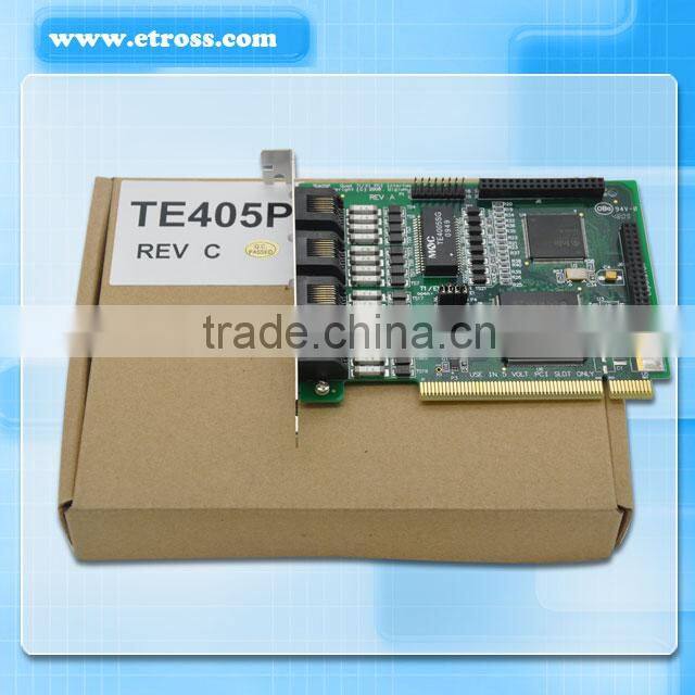TE405P Digital Asterisk card, For TRIXBOX IP-PBX ZAPTEL, 4 E1/T1/J1