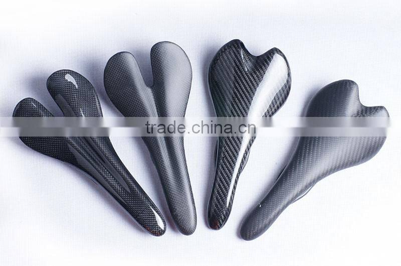 Manufacturer T800 carbon fiber road bicycle saddle, 3K weave matte/glossy finish cheap price carbon road saddles