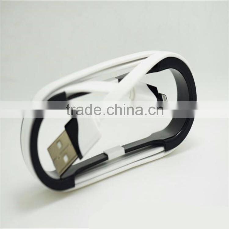 For iphone 6 usb cable with Double Color Noodle cable mobile phone accessories