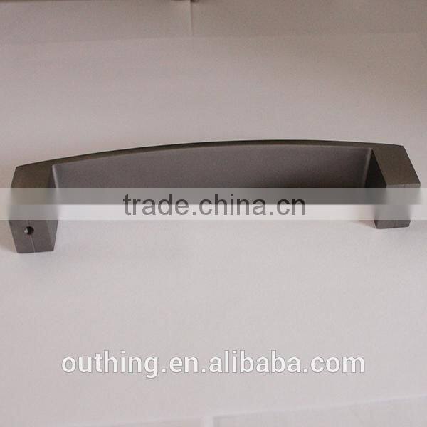 High Quality Creative shinny black cabinet aluminum handle V