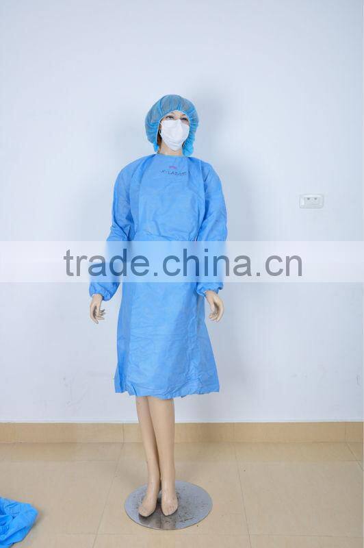 medical hot sale PP disposable gown