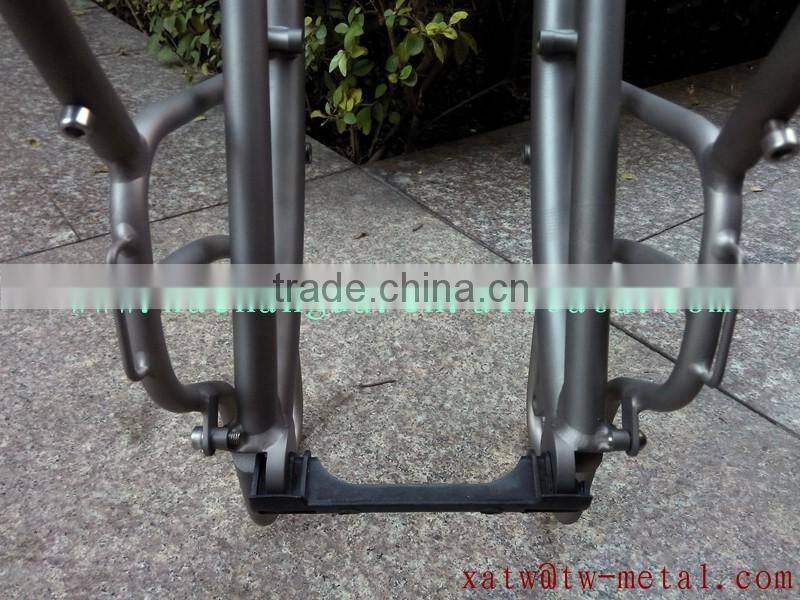titanium truss fork with front rack titanium bicycle rack customize titanium truss fork