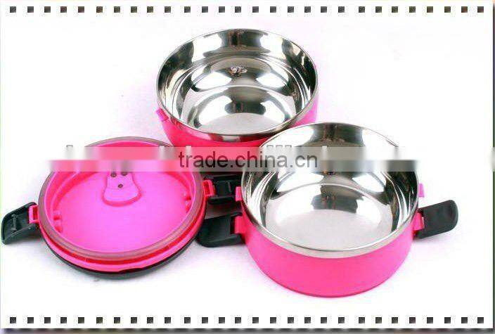 2012 Brand New Stainless Steel Food Container,1.4/2.1/2.8L
