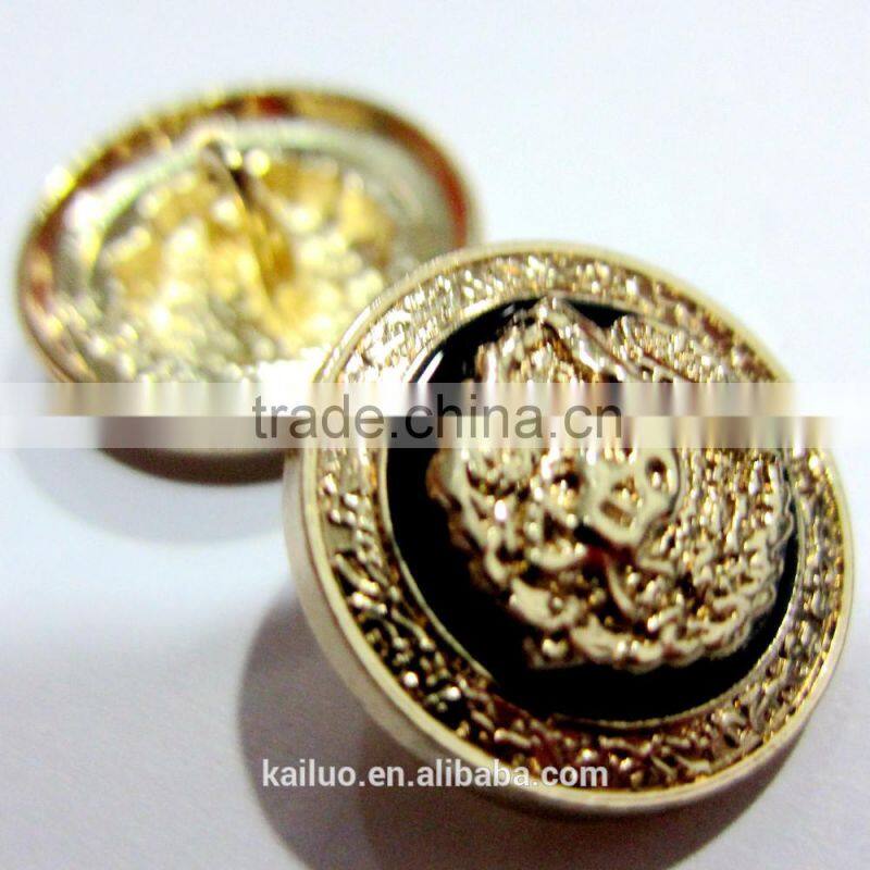 gold color sewing button for garment