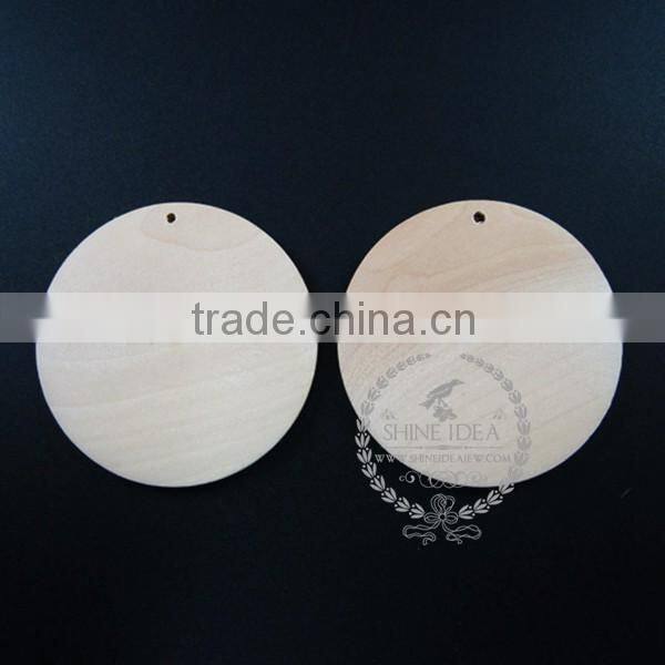 50mm natural wood log simple round log piece pendant charm DIY painting charm supplies 1800157
