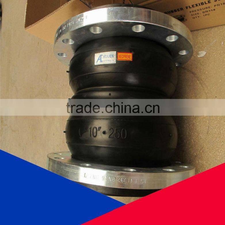 galvanized Double Sphere thread rubber joint High temperature resistant