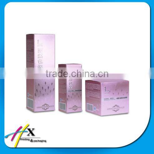 Factory price black cosmetic box with window