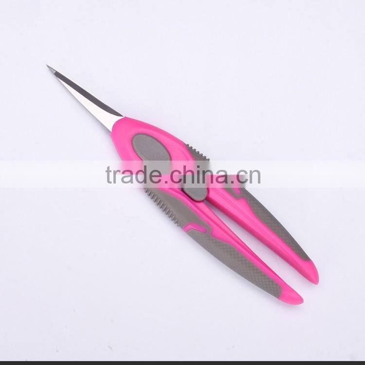 SS13016P -2016 New style and design 6.5 stainless steel tailor scissors with colorful plastich handle