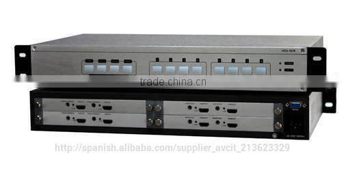 Programmable Central Controller 4x4 Full seamless Multi-format Matrix Switcher AV Remote Control