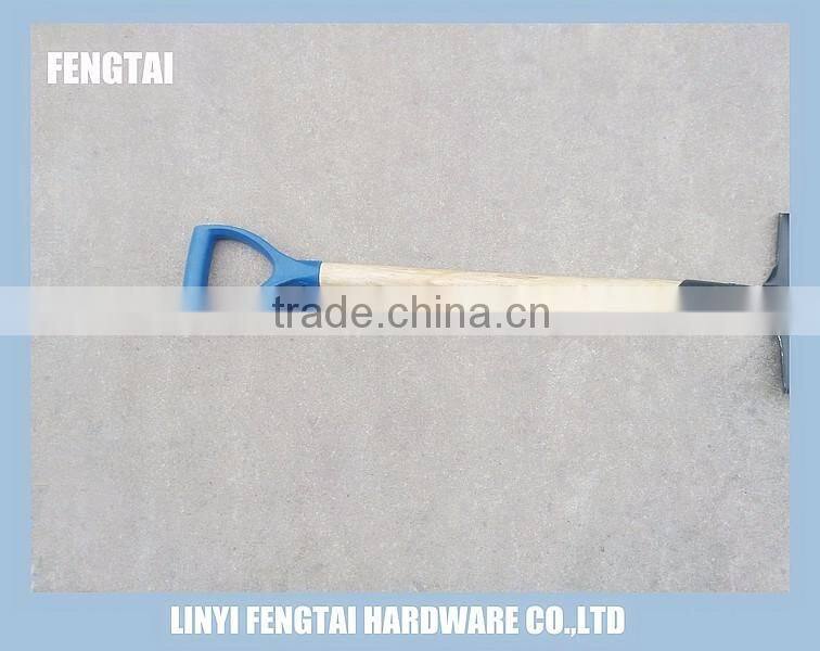 S503 Round Short Wooden Handle Steel Shovel