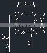 White PVC square plastic tube bathroom accessory